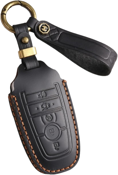 Hontumax Leather Car Key Fob Cover