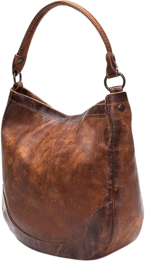 Frye Melissa Leather Hobo in Cognac
